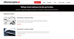 Desktop Screenshot of ekomercyjnie.pl